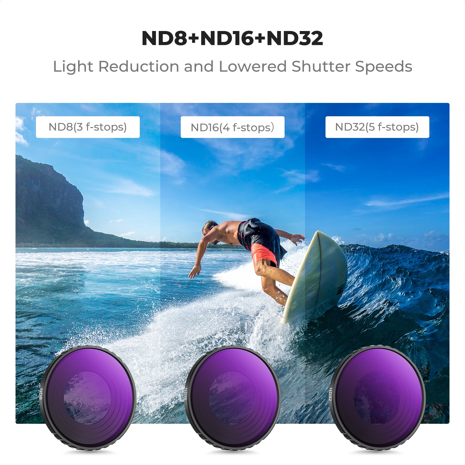DJI Osmo Action 4 & Osmo Action 5 Pro Action Camera Filter Set CPL + ND8 + ND16 + ND32 Screw On Polarizing Neutral Density Filter HD Optical Glass / Multi-Coated / Metal Frame DJI Osmo Action 4 & Osmo Action 5 Pro Action Camera Filter Set CPL + ND8 + ND16 + ND32 Screw On Polarizing Neutral Density Filter HD Optical Glass / Multi-Coated / Metal Frame